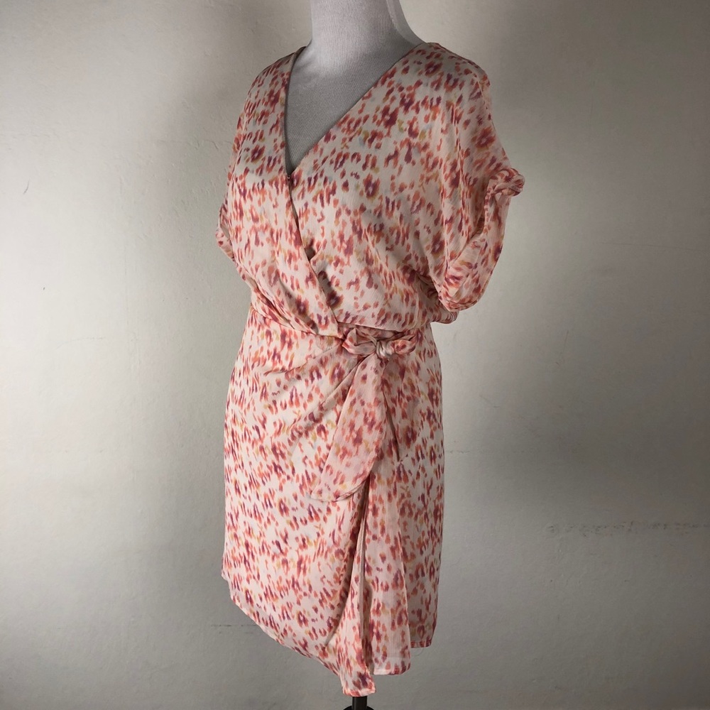 Short Sleeve Wrap Dress